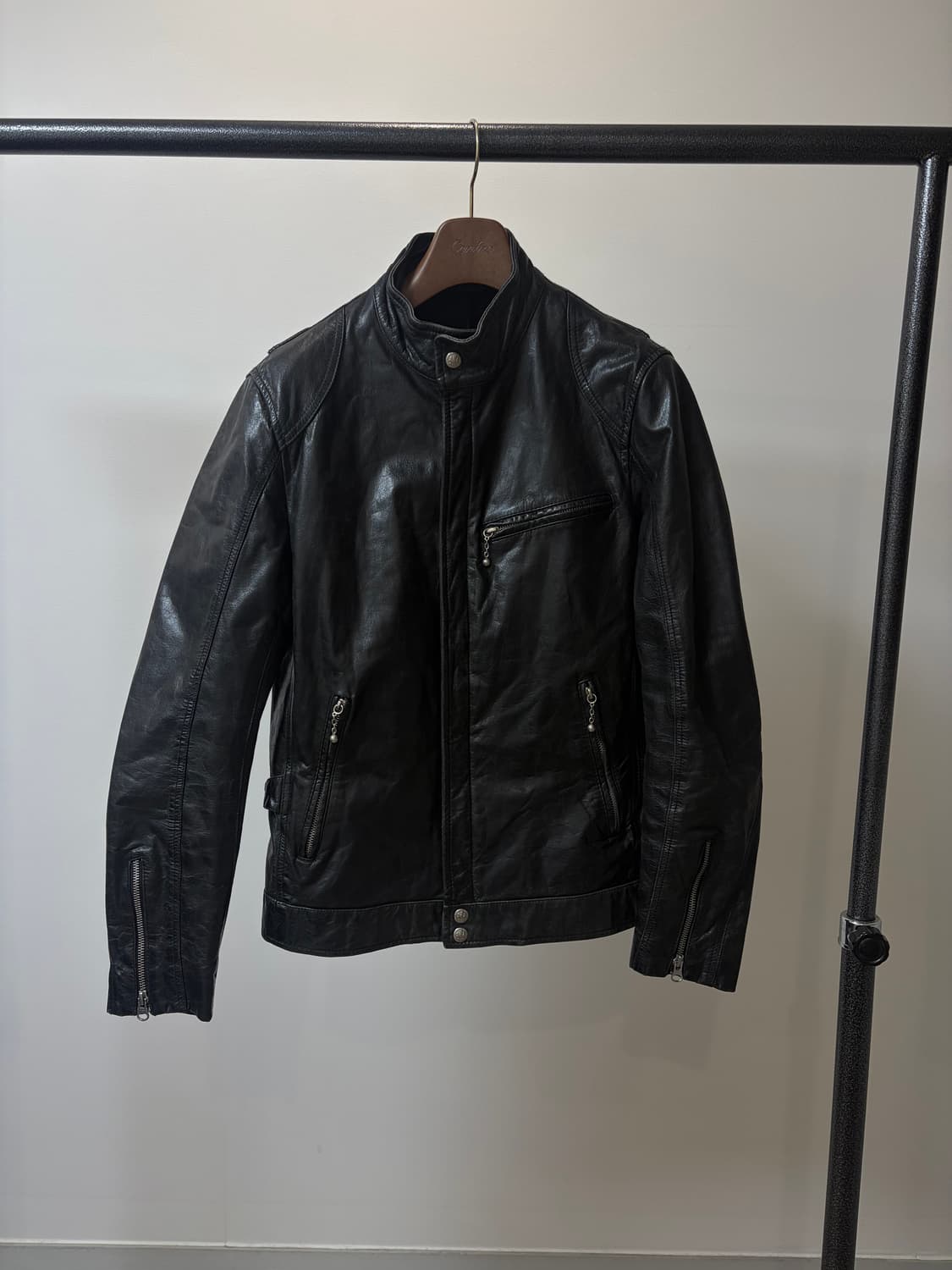 (L) On board 싱글라이더 소가죽 자켓 상품이미지1