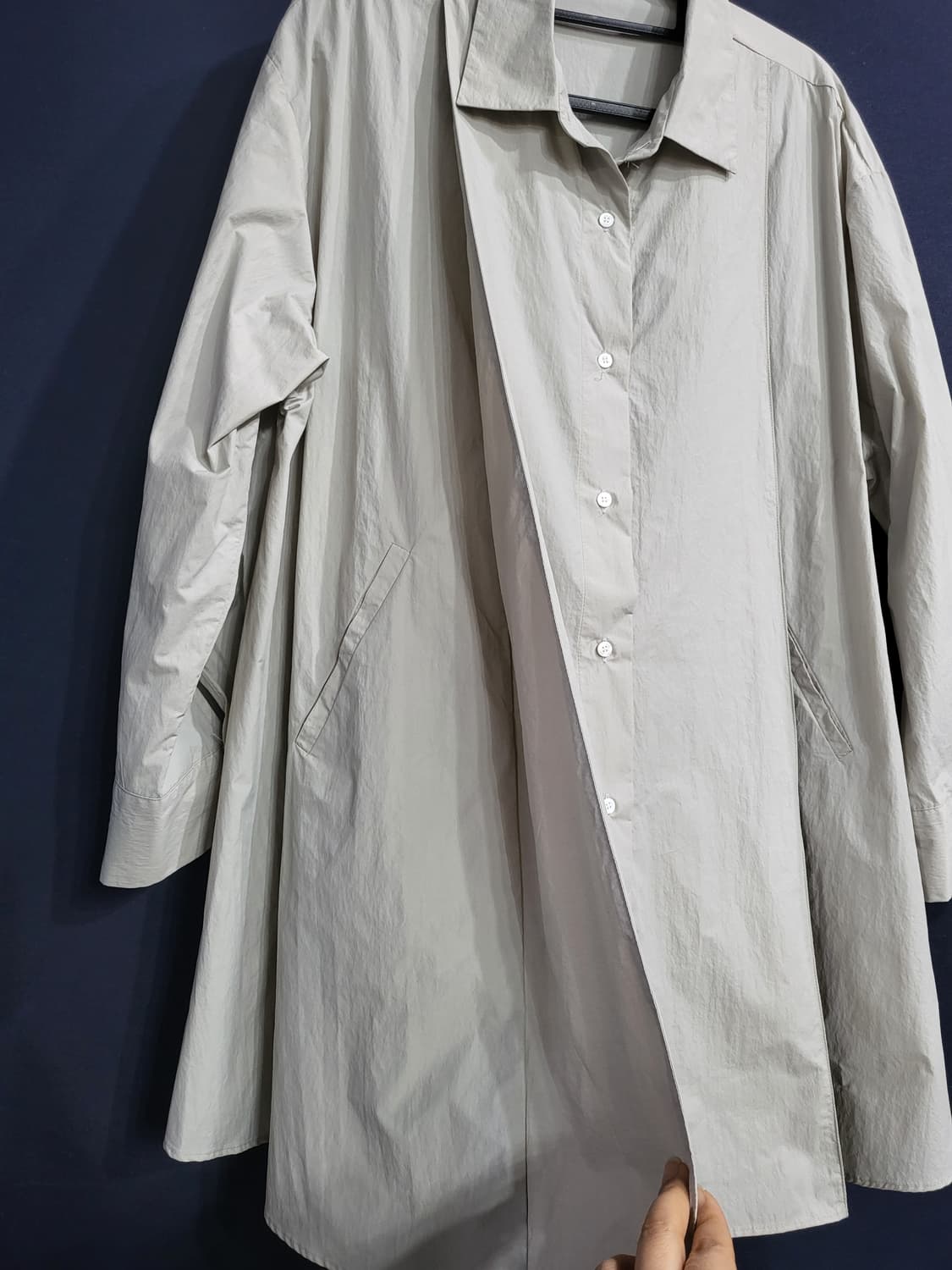 핀턱 셔츠식 프리 자켓(새상품) 상품이미지8