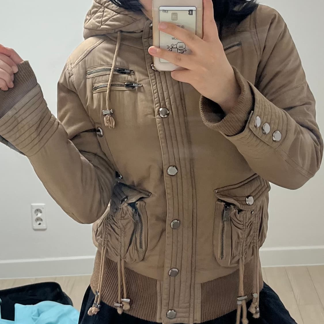 갸루깔 리즈리사 폭닥퍼안감 자켓 상품이미지4