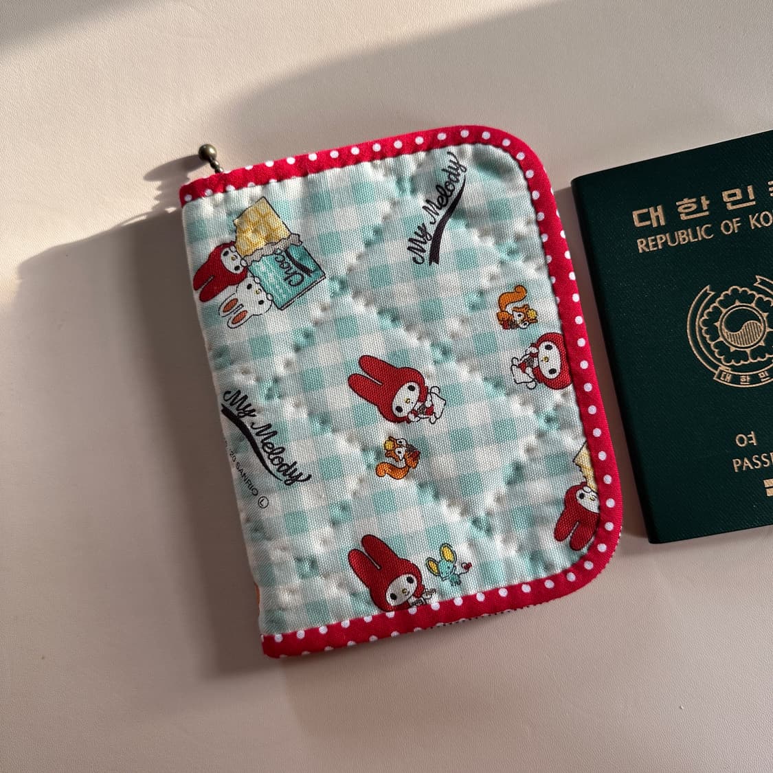 마이멜로디 여권파우치 / 여권지갑 / 핸드메이드 상품이미지1