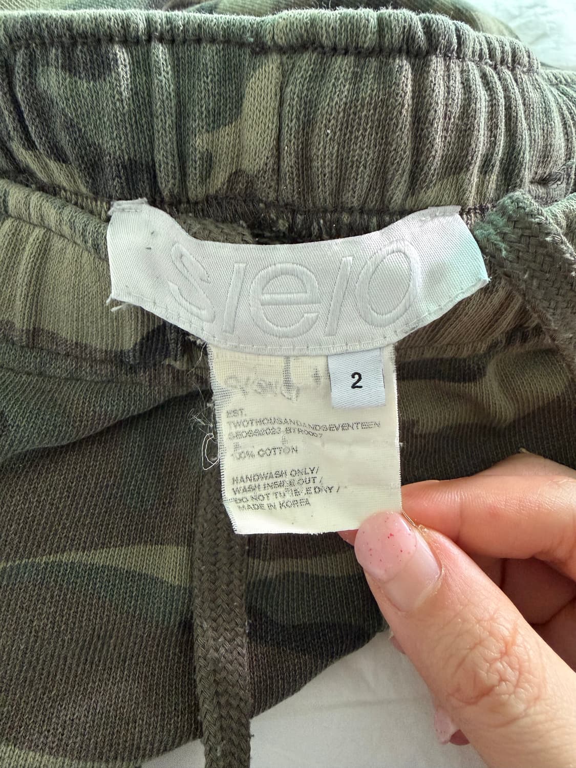 S/E/O 에쓰이오 스터드 카모플라쥬 팬츠 상품이미지3