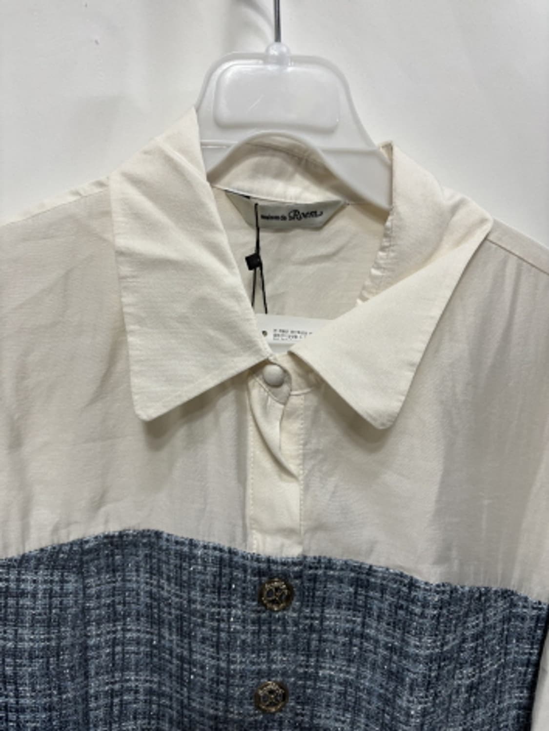 로엠(ROEM)트위드 매칭 블라우스(새상품)S 상품이미지2