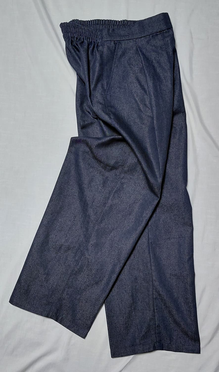 [S] 일본 grove(그로브) 핀턱 데님 라이크 와이드 팬츠 상품이미지7