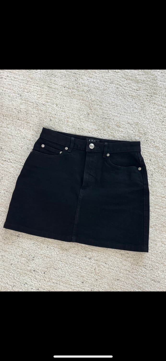 🖤 아페쎄(A.P.C.) 미니주페 블랙 / 블랙 데님스커트 (34) 상품이미지2
