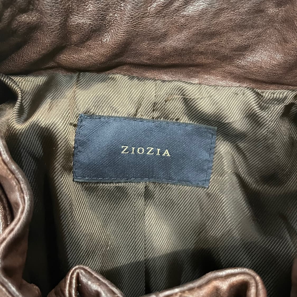 [정품/105] 지오지아 브라운 양가죽 자켓 b16 상품이미지7