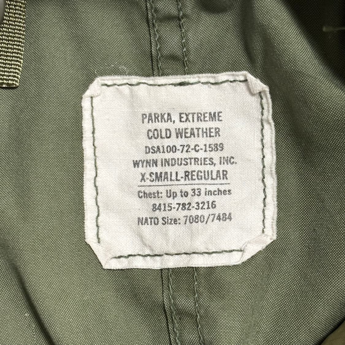 US army 미군 80s 오리지널 M65 피쉬테일 파카 상품이미지5