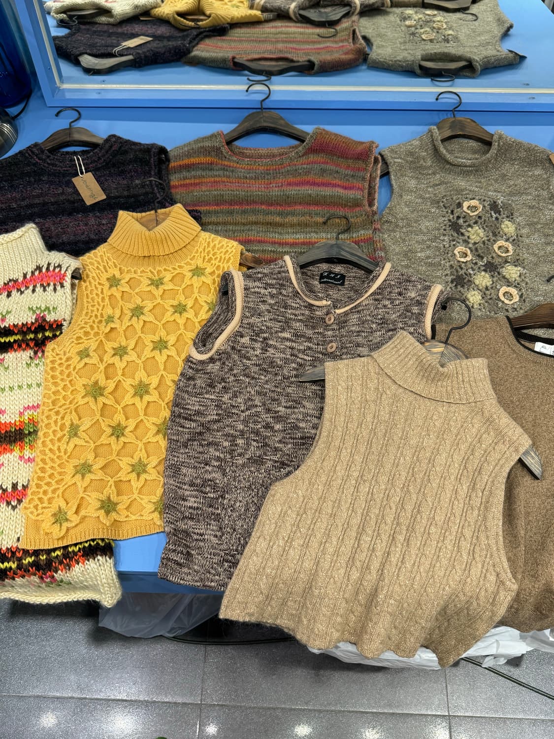 일요일까지만) 니트조끼 일본빈티지 장당7천원 상품이미지1