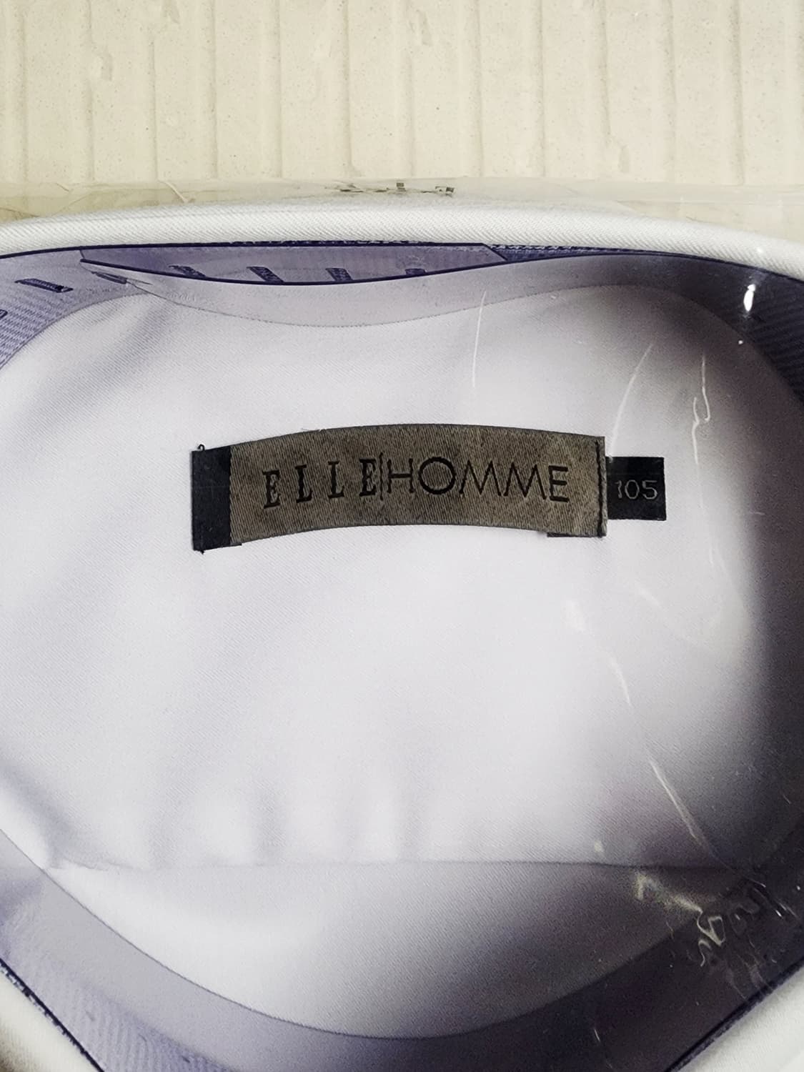 (미개봉새상품)엘르옴므 ELLE HOMME 화이트 스트레치 셔츠 상품이미지4