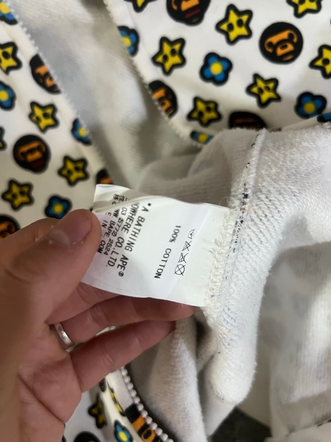 베이프 마일로 모노그램 후드집업 상품이미지5