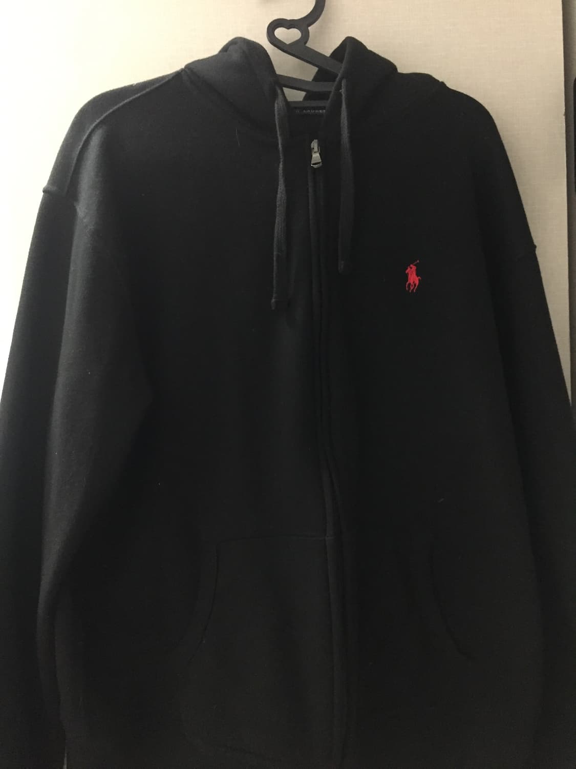 폴로 랄프로렌 블랙 레드포니 후드집업 95 상품이미지1