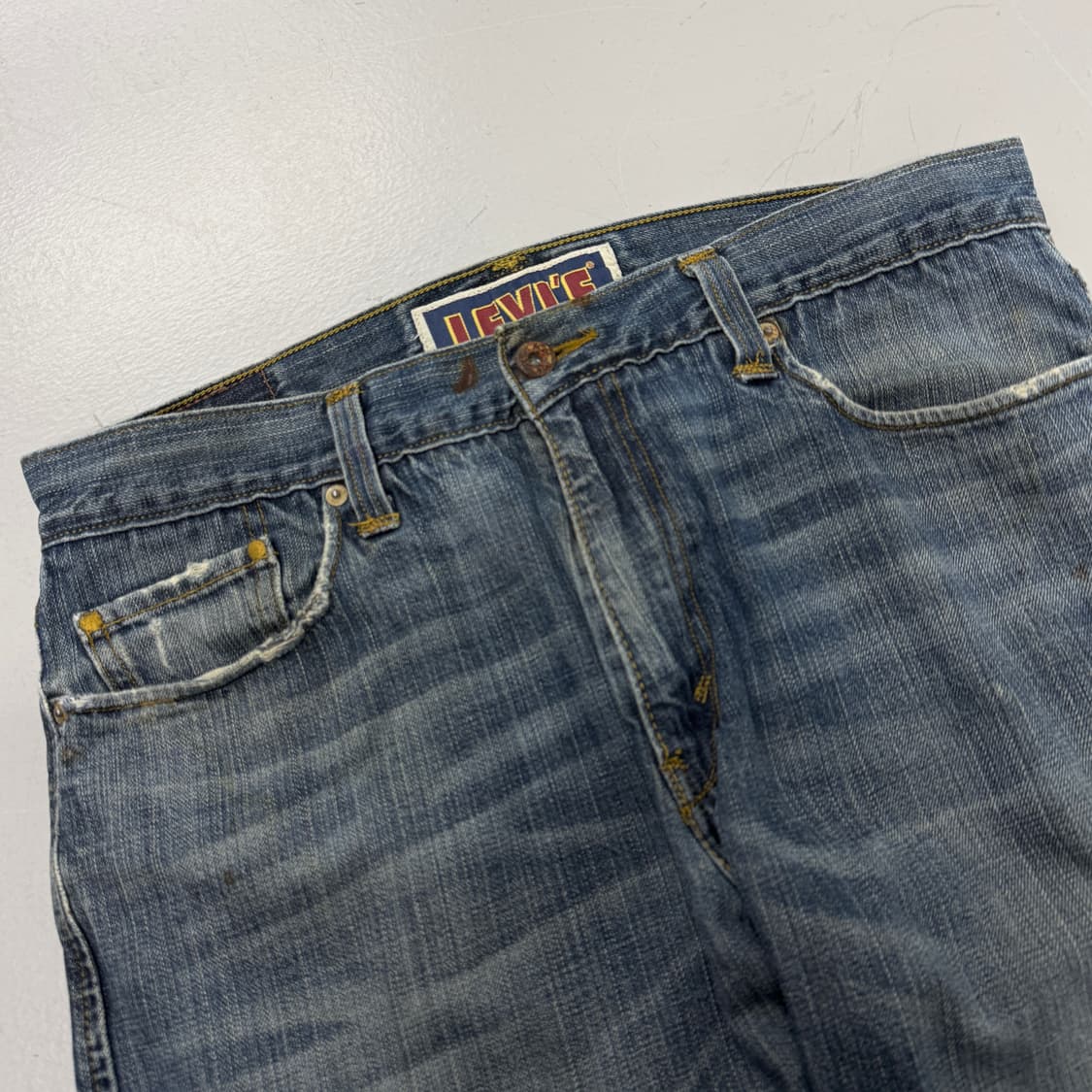 리바이스 00s 527 부츠컷 워싱 데님팬츠 상품이미지4