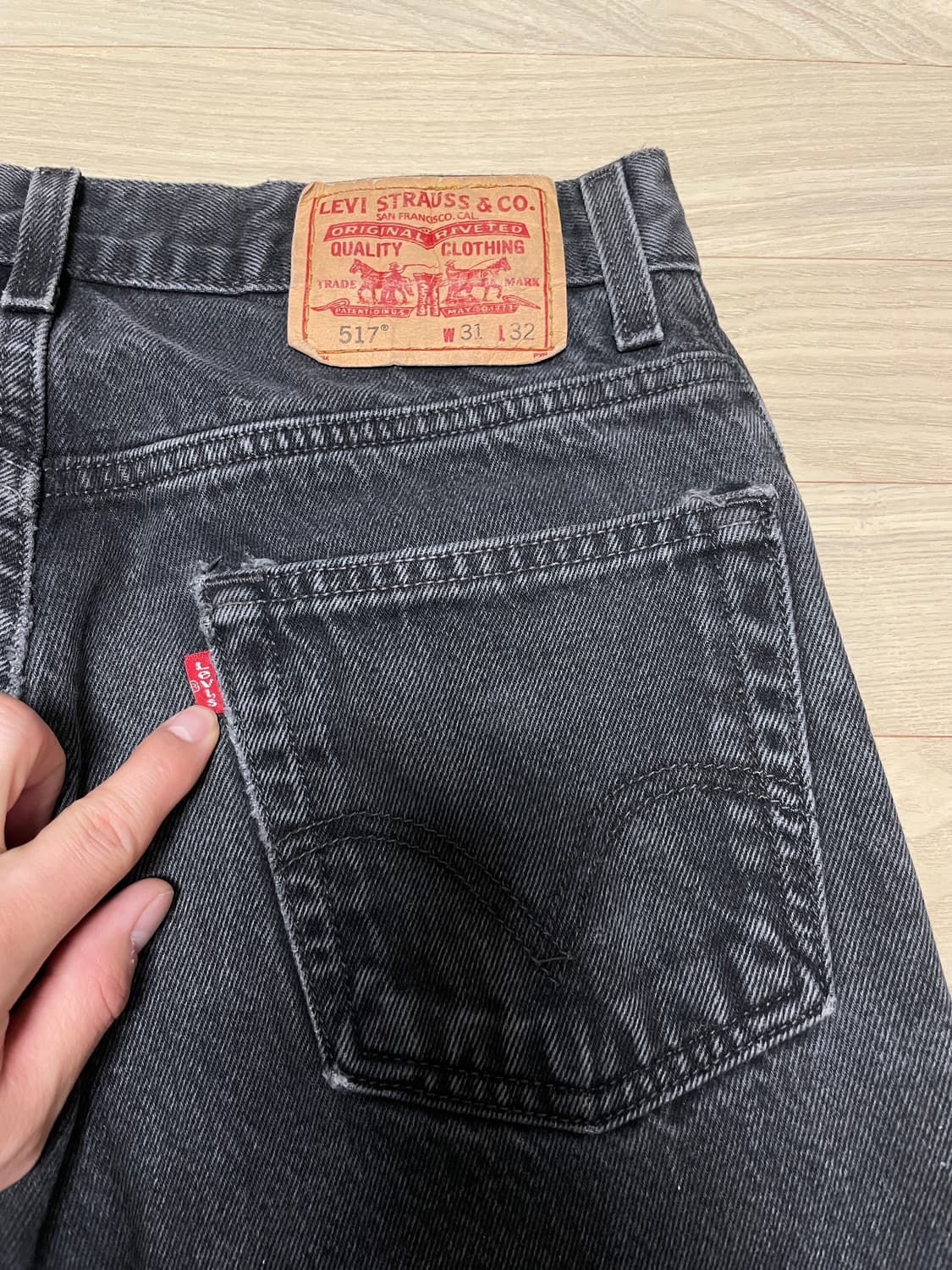 00s 빈티지 리바이스 517  블랙 팝니다 상품이미지5