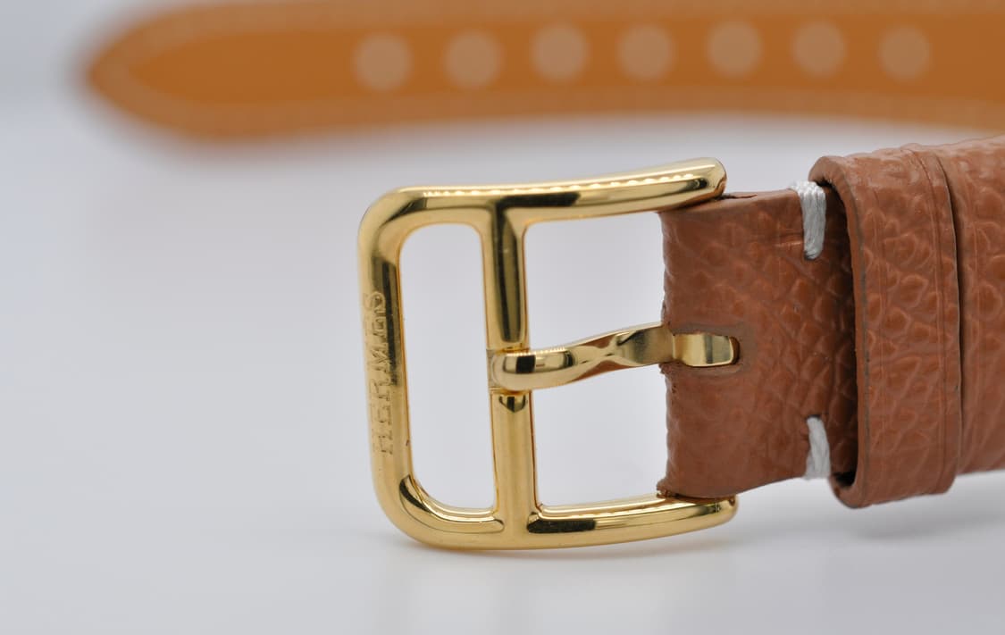 에르메스 H아워 금장 중고명품 손목시계 여성용 PM 사이즈 여성가죽시계 상품이미지8