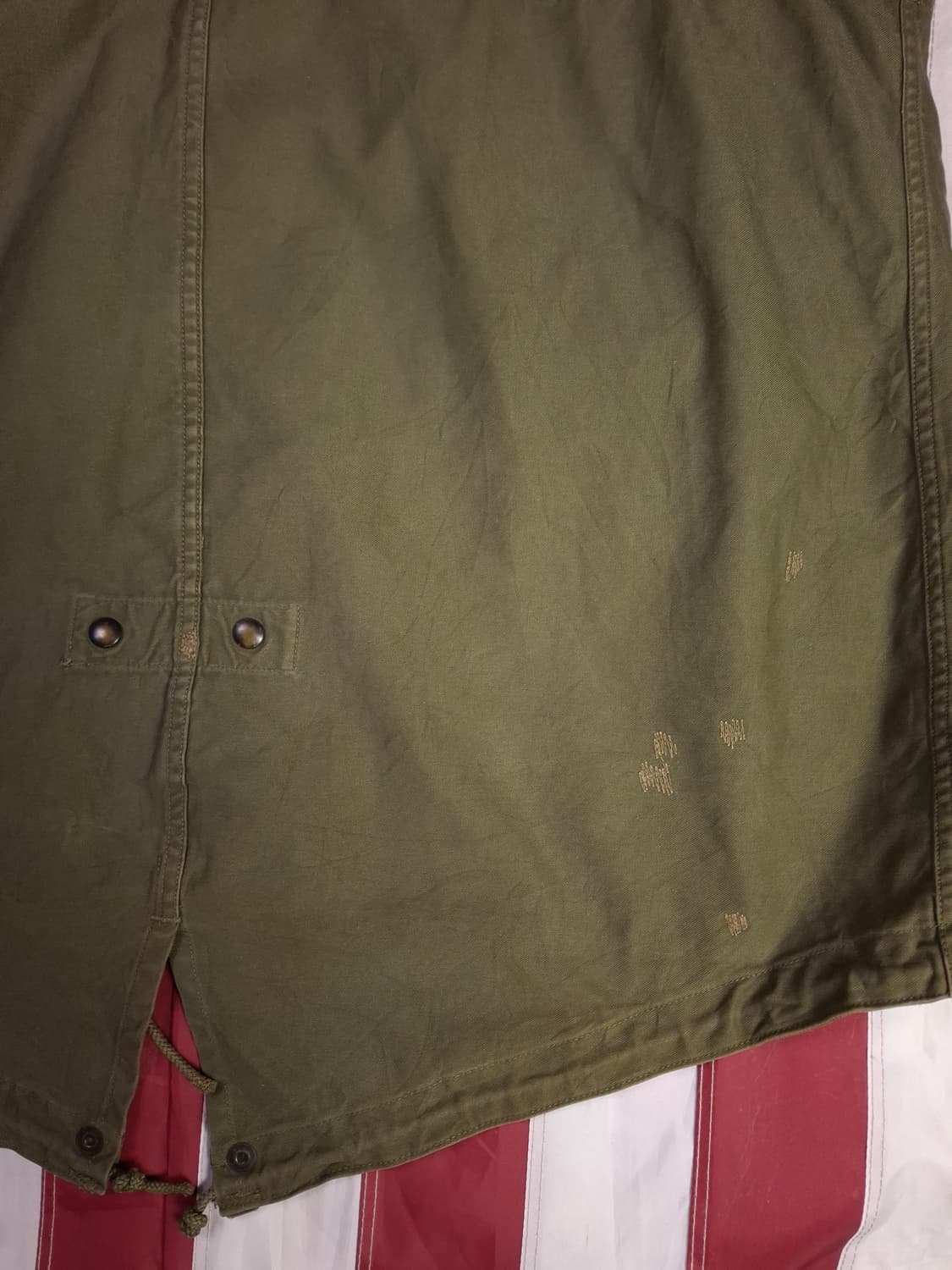 오리지날 미군 M-51 진나단파카 양털 라이너 스몰 셋트 상품이미지8