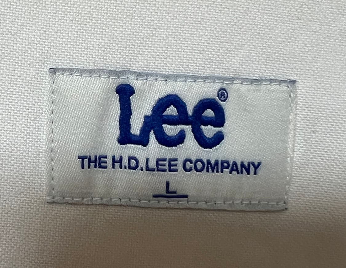 Lee 리 마운틴 와펜로고 남자 코튼 화이트 오버셔츠 L 100-105 상품이미지3