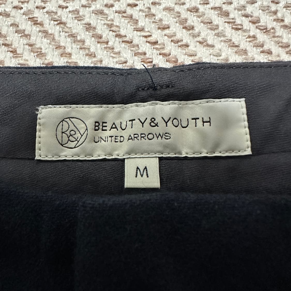 UNITED ARROWS japan wide slacks navy 상품이미지3