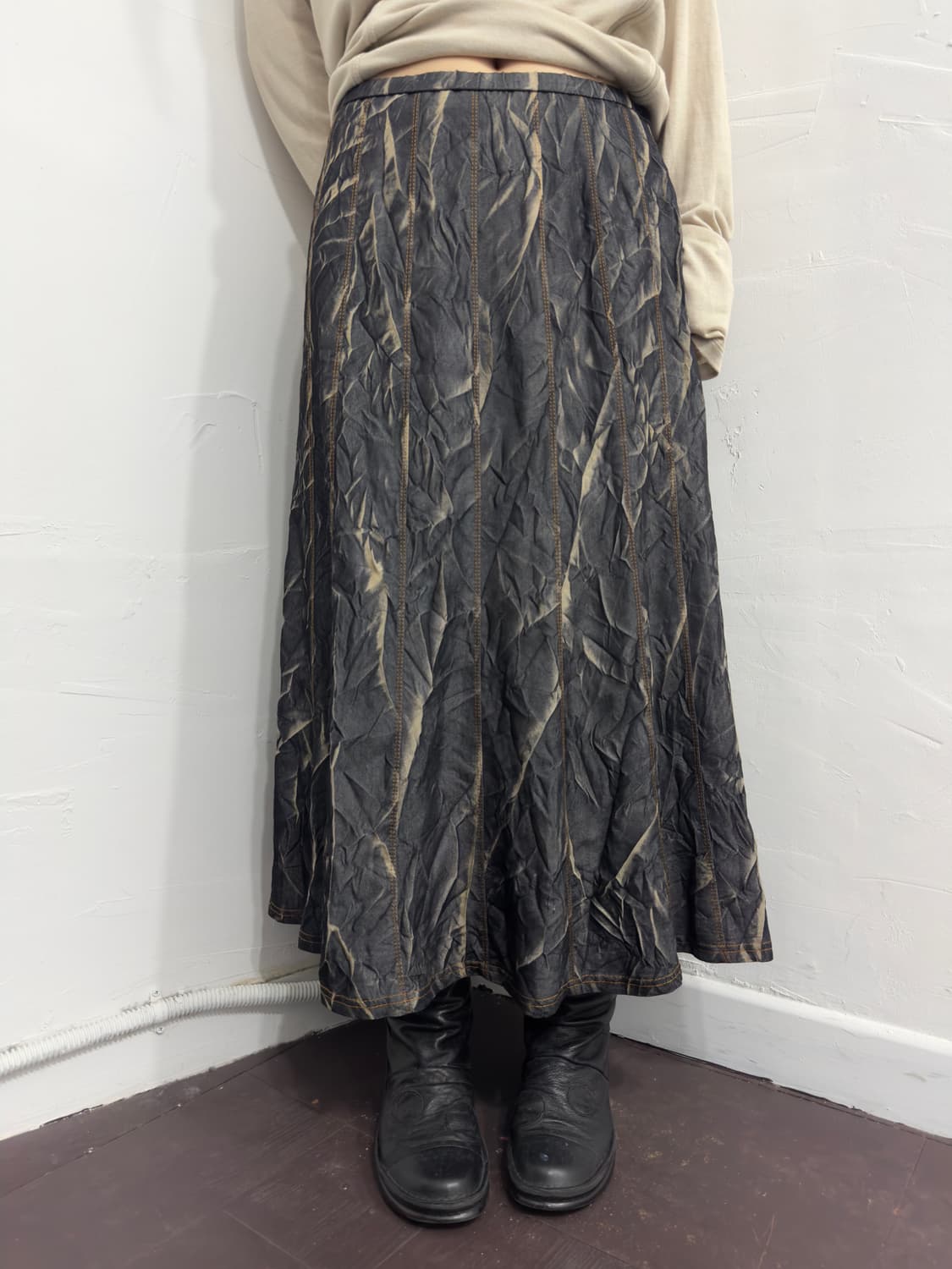 polarls design long skirt 상품이미지3