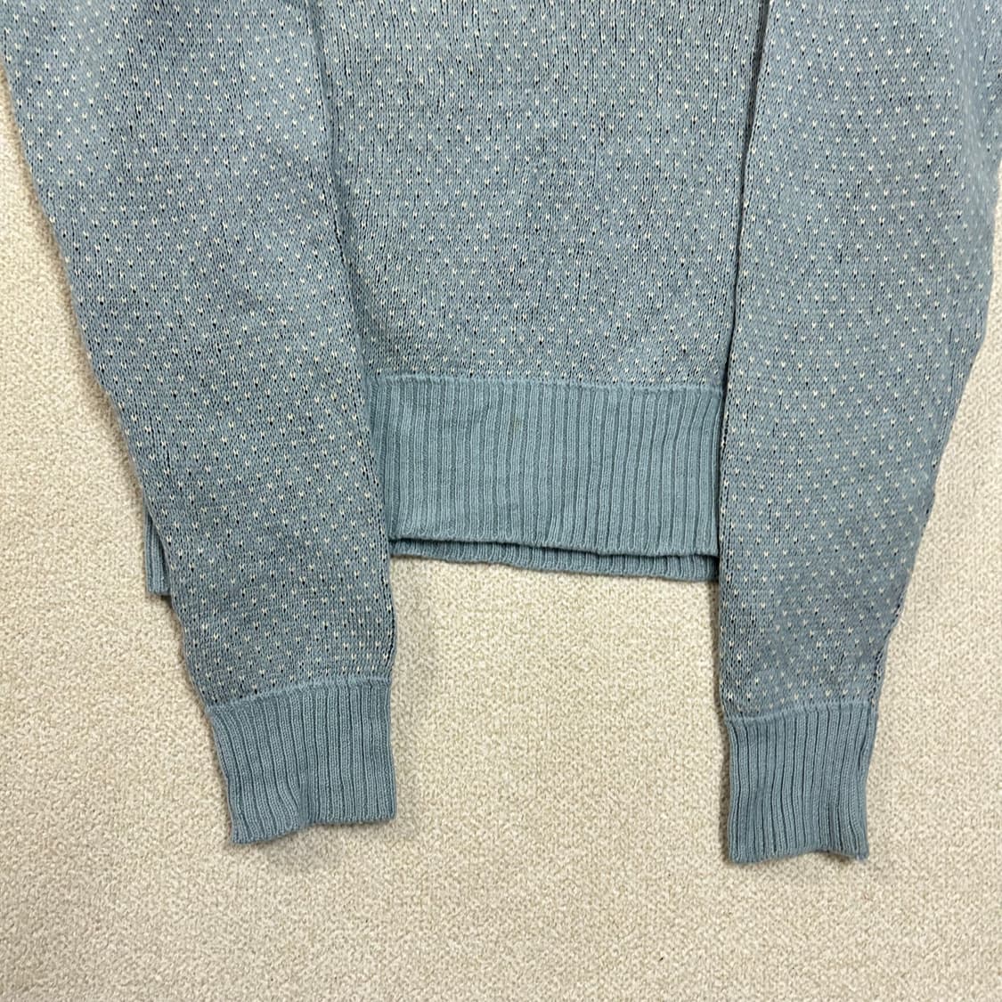 (L) 40s Heritage Stone 자카드 북극곰 코위찬 니트 상품이미지4