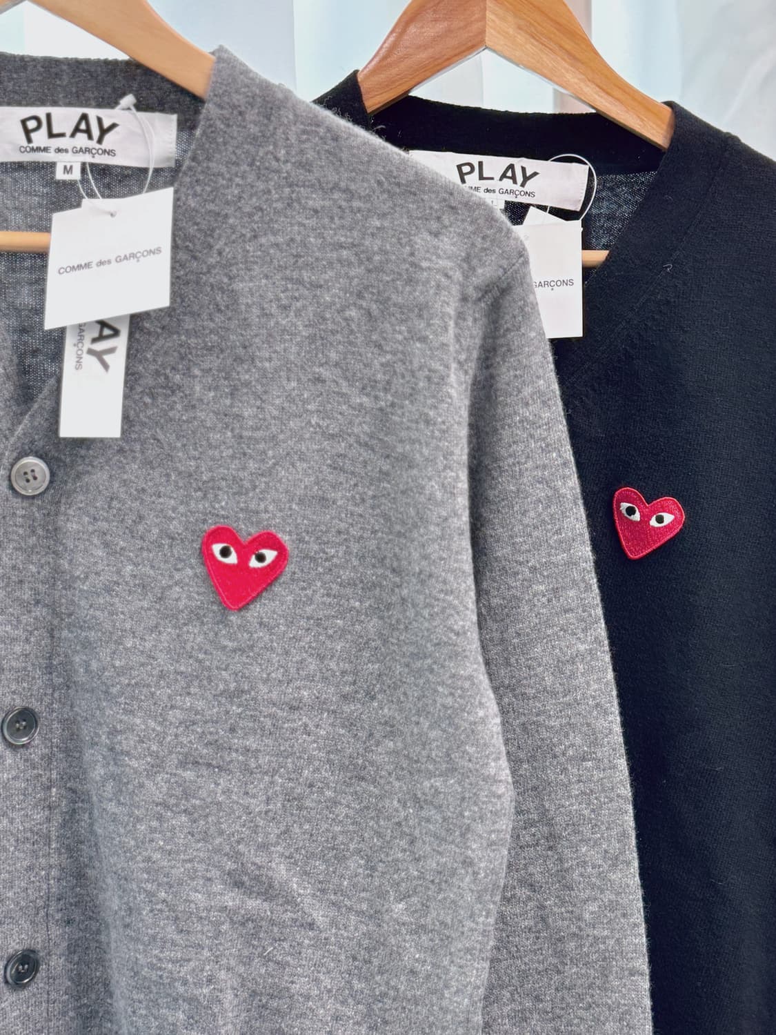 🖤 [꼼데가르송 울 백 V 가디건] 🖤 상품이미지1