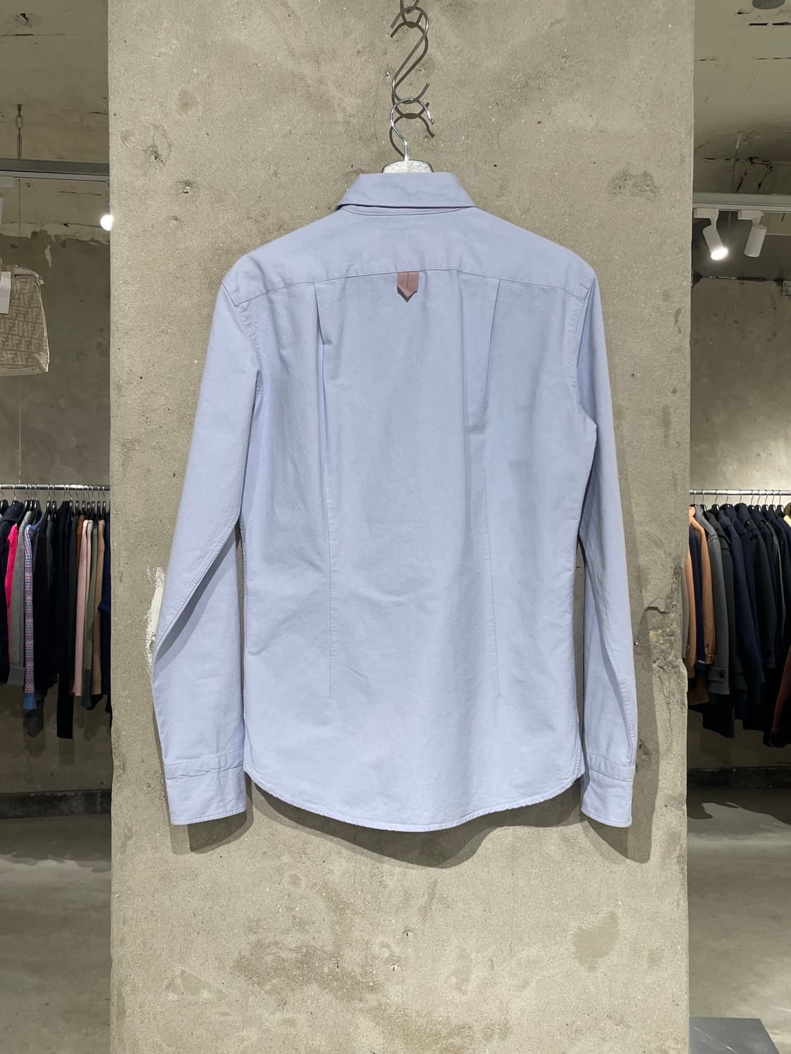 컬러 비콘 스카이 블루 커프스 패널 옥스포드 셔츠  상품이미지6