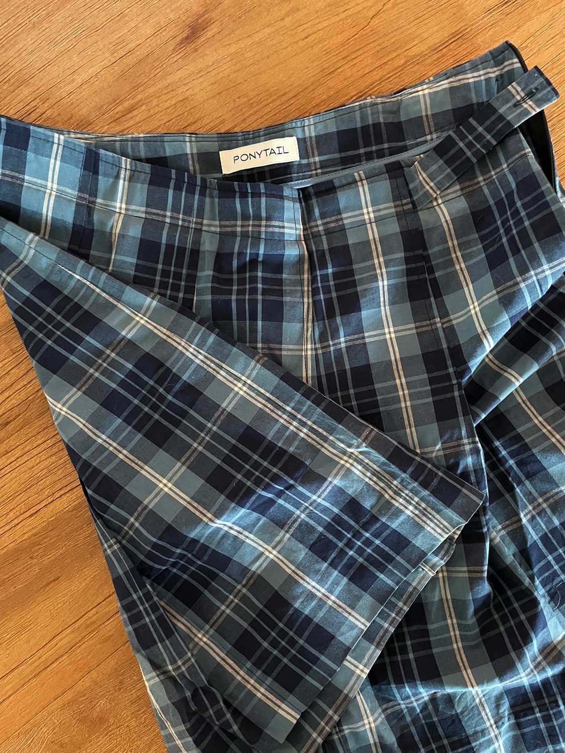 ponytail Check Pleats Skirt 상품이미지4
