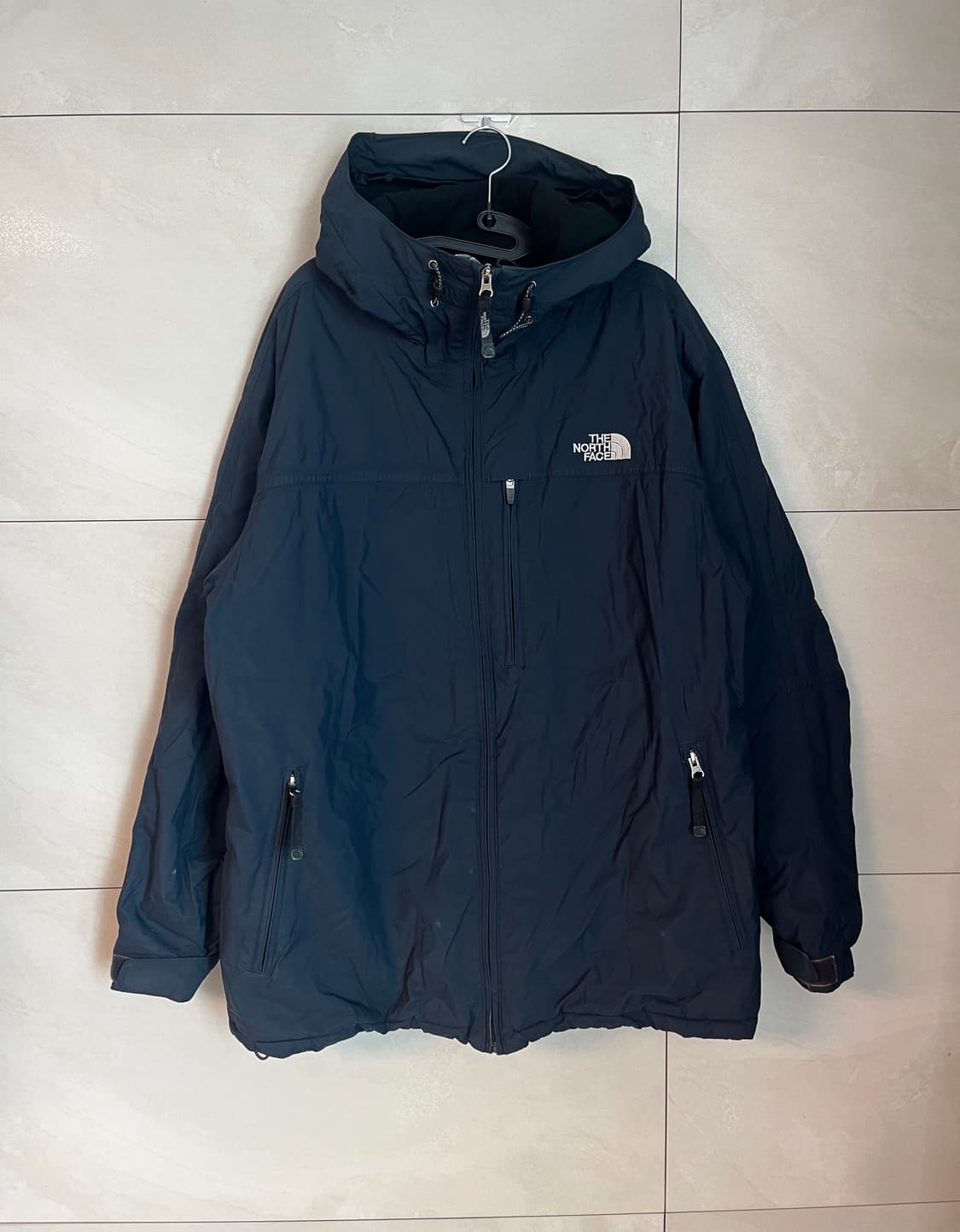 노스페이스 네이비 후드 패딩 자켓 [XL] 상품이미지1