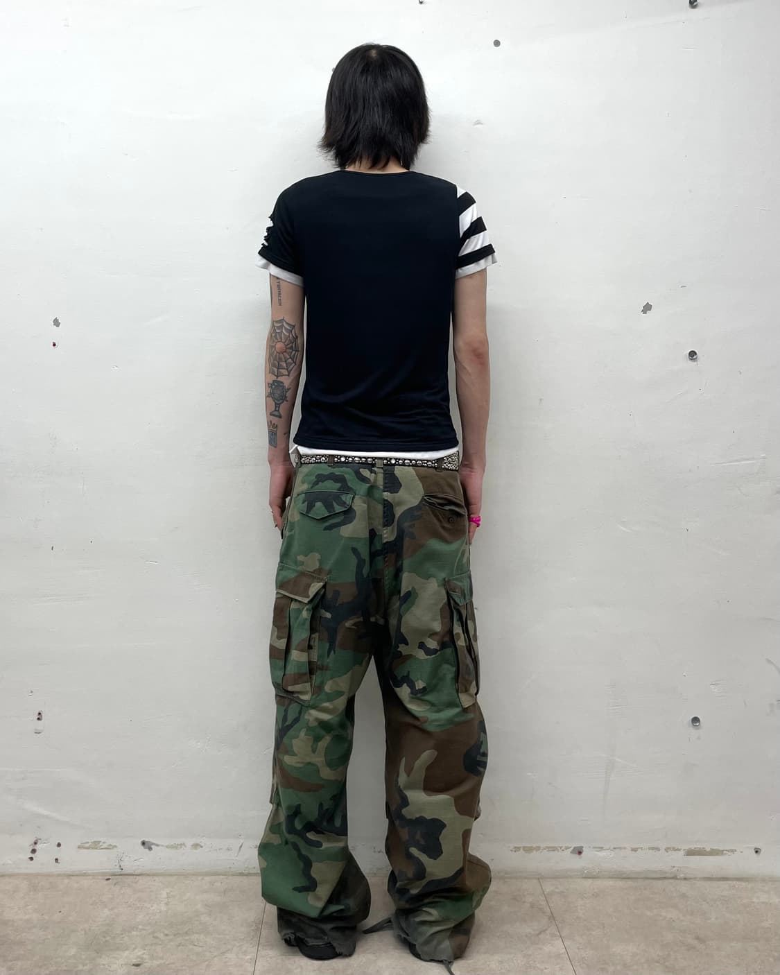 Skull Zipper Slit Punk T-Shirt  상품이미지8