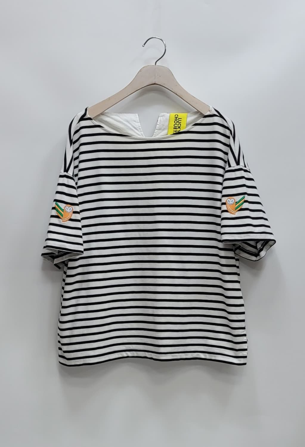 LUCKY CHOUETTE 20SS 럭키슈에뜨 보트넥 반팔티 / 여 F 상품이미지1