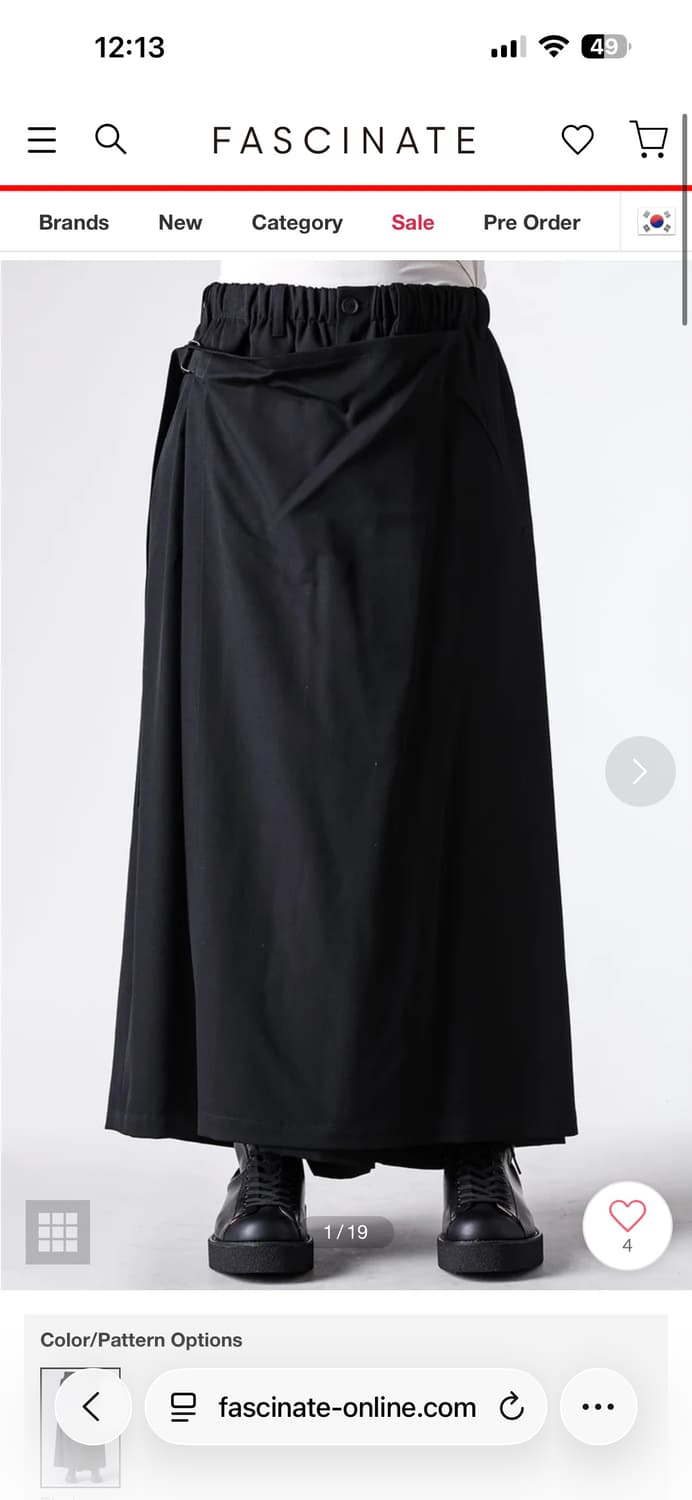 요지 야마모토 랩스커트팬츠 구합니다 ㅠㅠ 상품이미지2