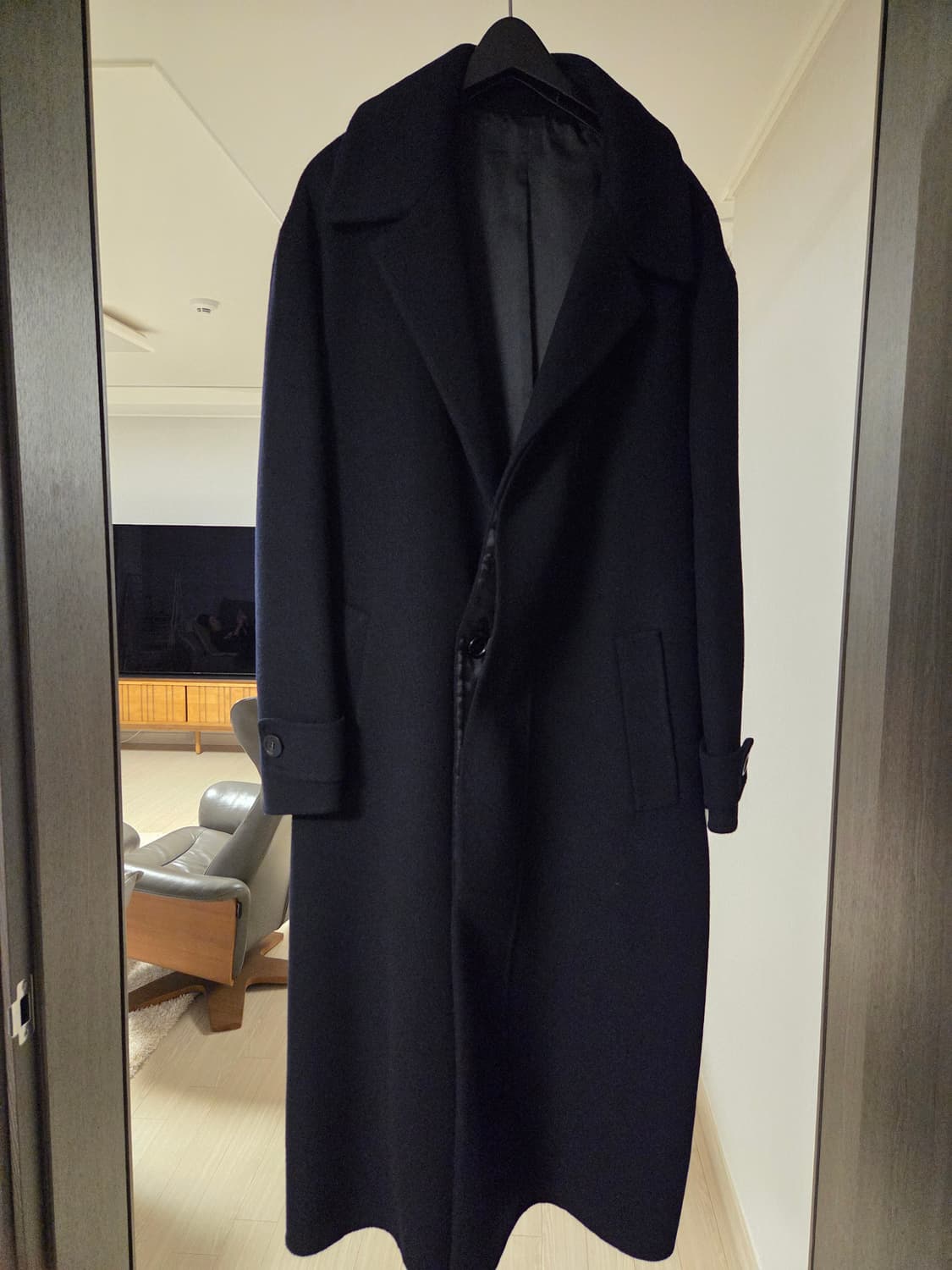 시스템 모, 케시미어 혼방 코트 팝니다. 상품이미지1