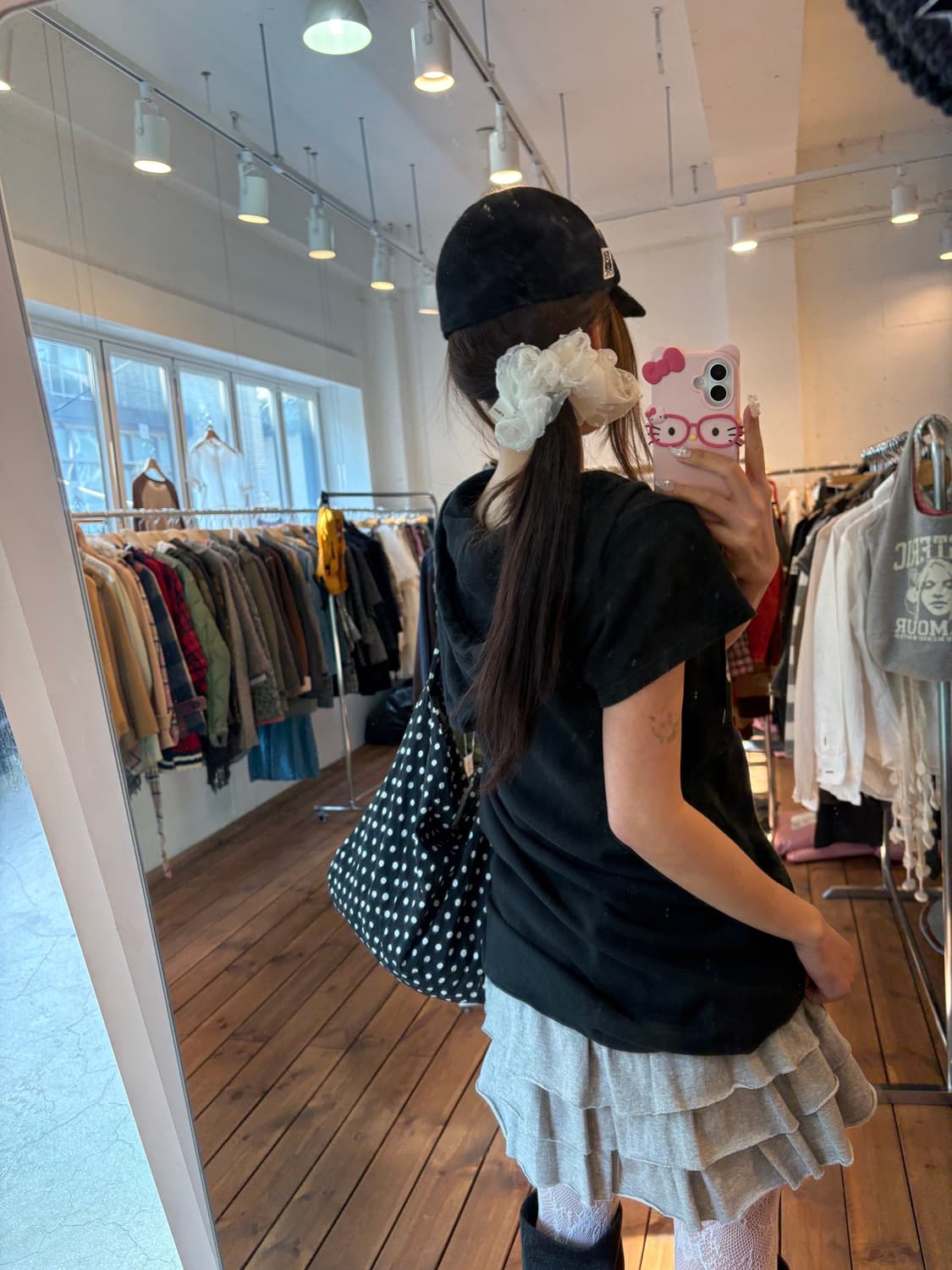 히스테릭글래머 반팔 후드 원피스 상품이미지7