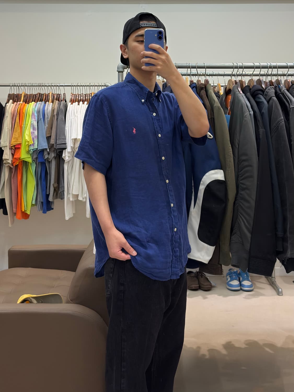 폴로 랄프로렌 린넨 반팔 셔츠 상품이미지9