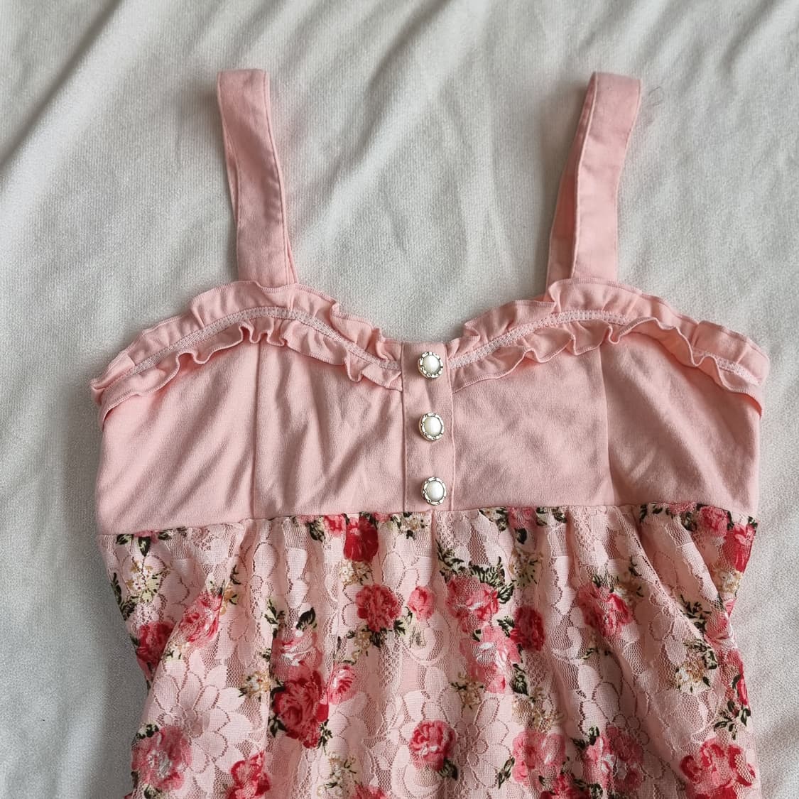 레이스 플라워 튜닉 미니원피스 상품이미지2