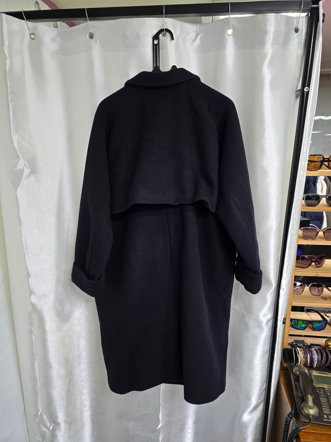 톰보이 더블 브레스티드 블랙 코트 (1514) 상품이미지2