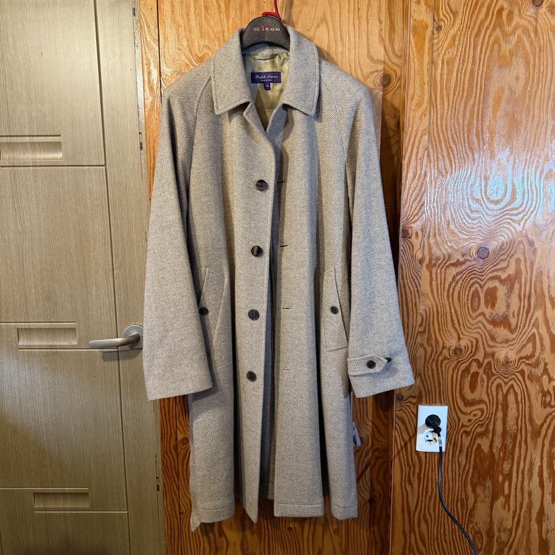 랄프로렌 퍼플라벨 울 발마칸 벨티드 코트  상품이미지3