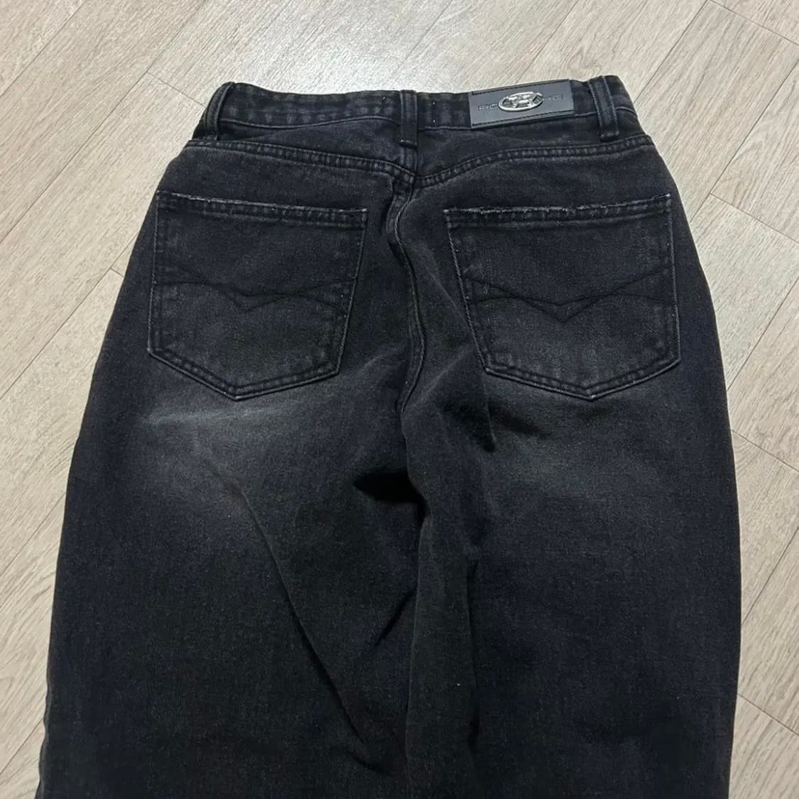 락케이크 흑청 데미지 데님팬츠(S) 상품이미지4