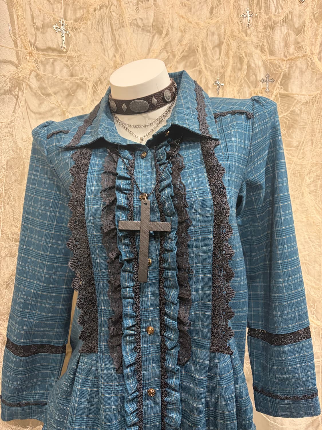 AXES FEMME Gothic lace antique one piece 상품이미지3