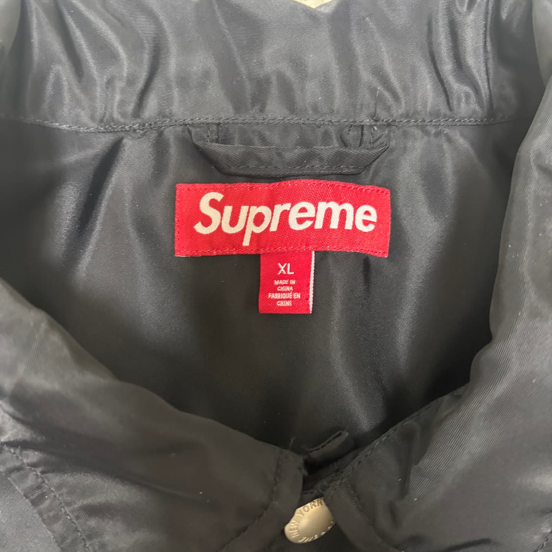 Supreme 슈프림 24ss 나일론 초어 코트 자켓 블랙 (XL) 상품이미지5