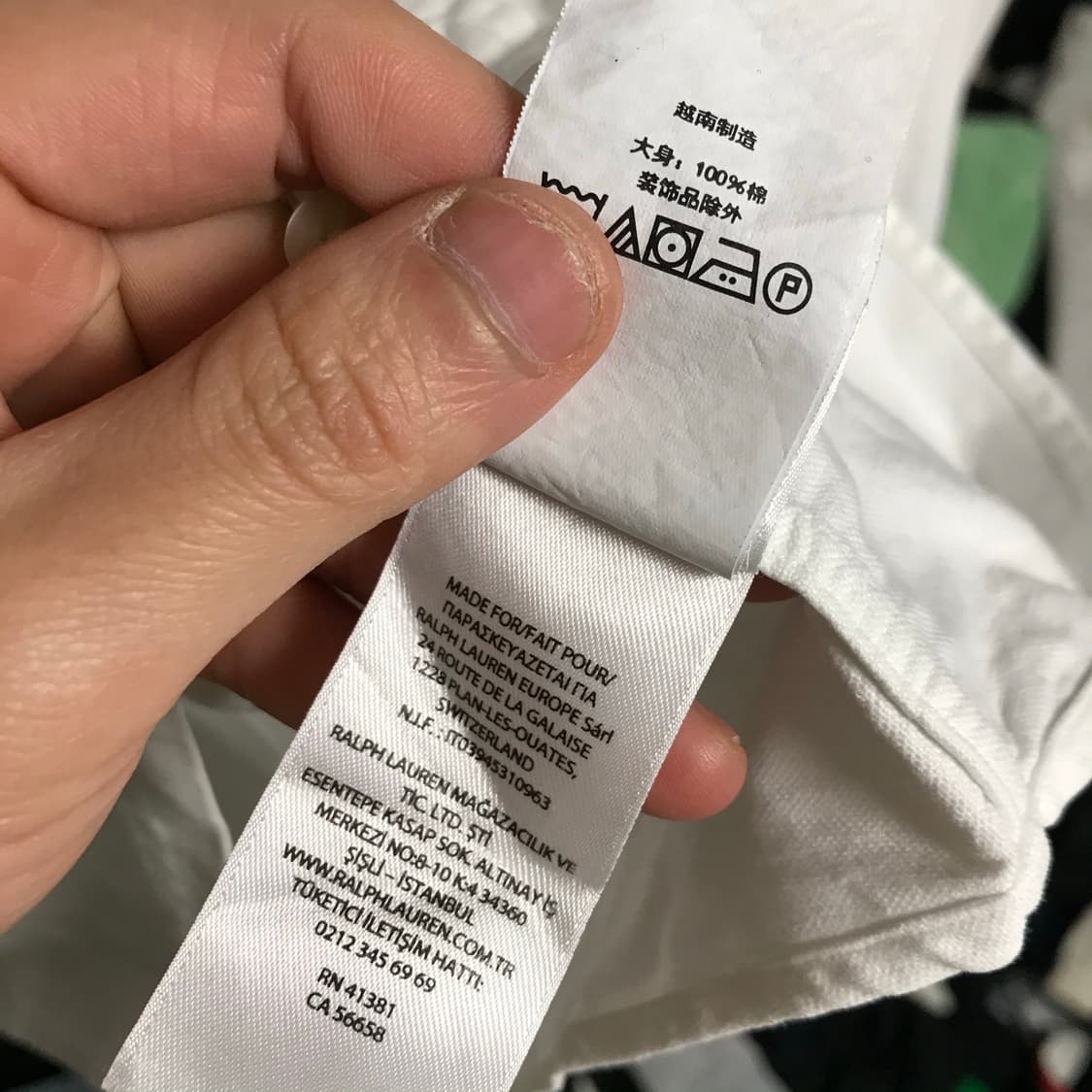 폴로 큐알정품 옥스퍼드 흰색셔츠 (실제론 아예 흰색 입니다) 상품이미지9