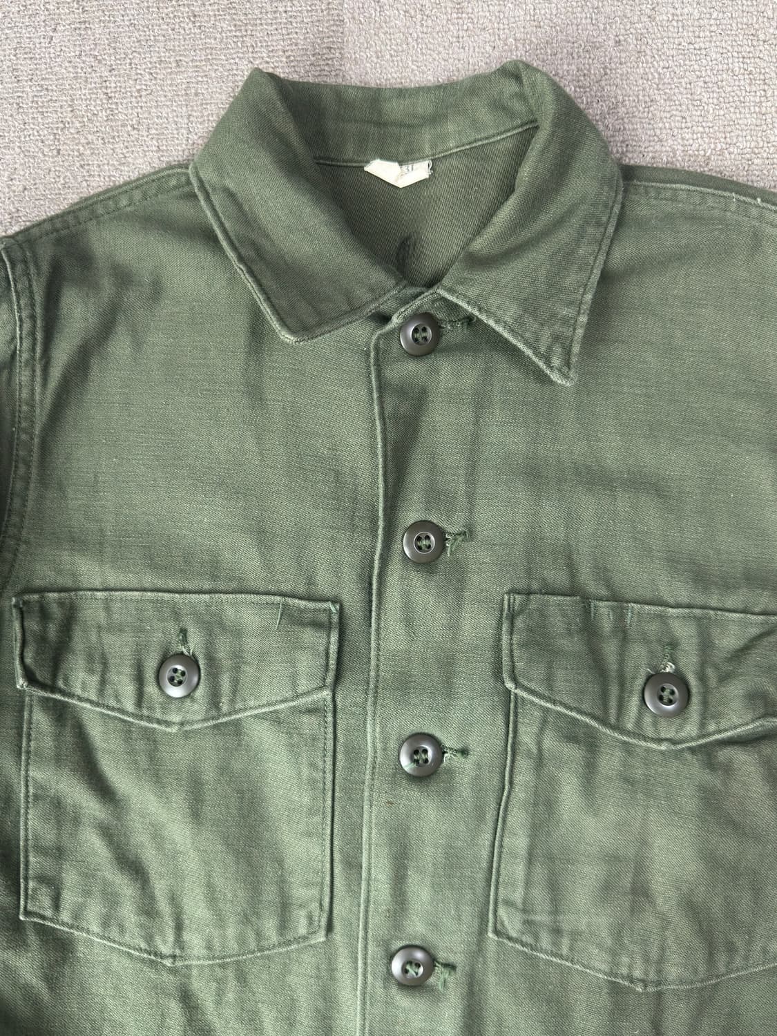 70s 미군 오리지널 OG-107 유틸리티 셔츠 상품이미지2