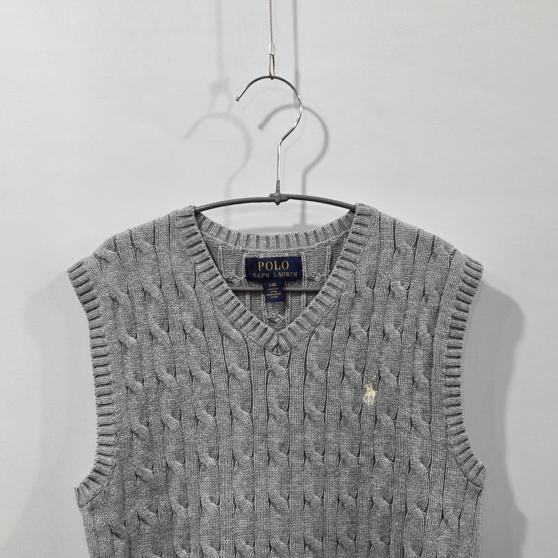 폴로랄프로렌 키즈 케이블 니트 베스트 S/8 상품이미지2