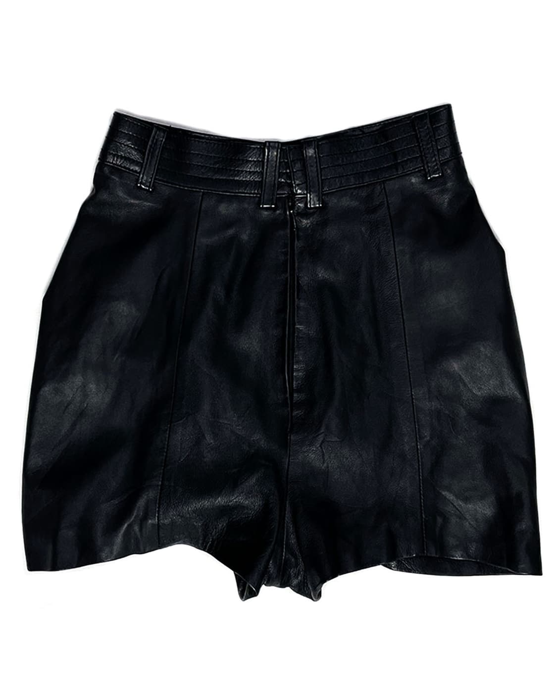 Yoshiki Hishinuma 백 셔링 레더 쇼츠 상품이미지2