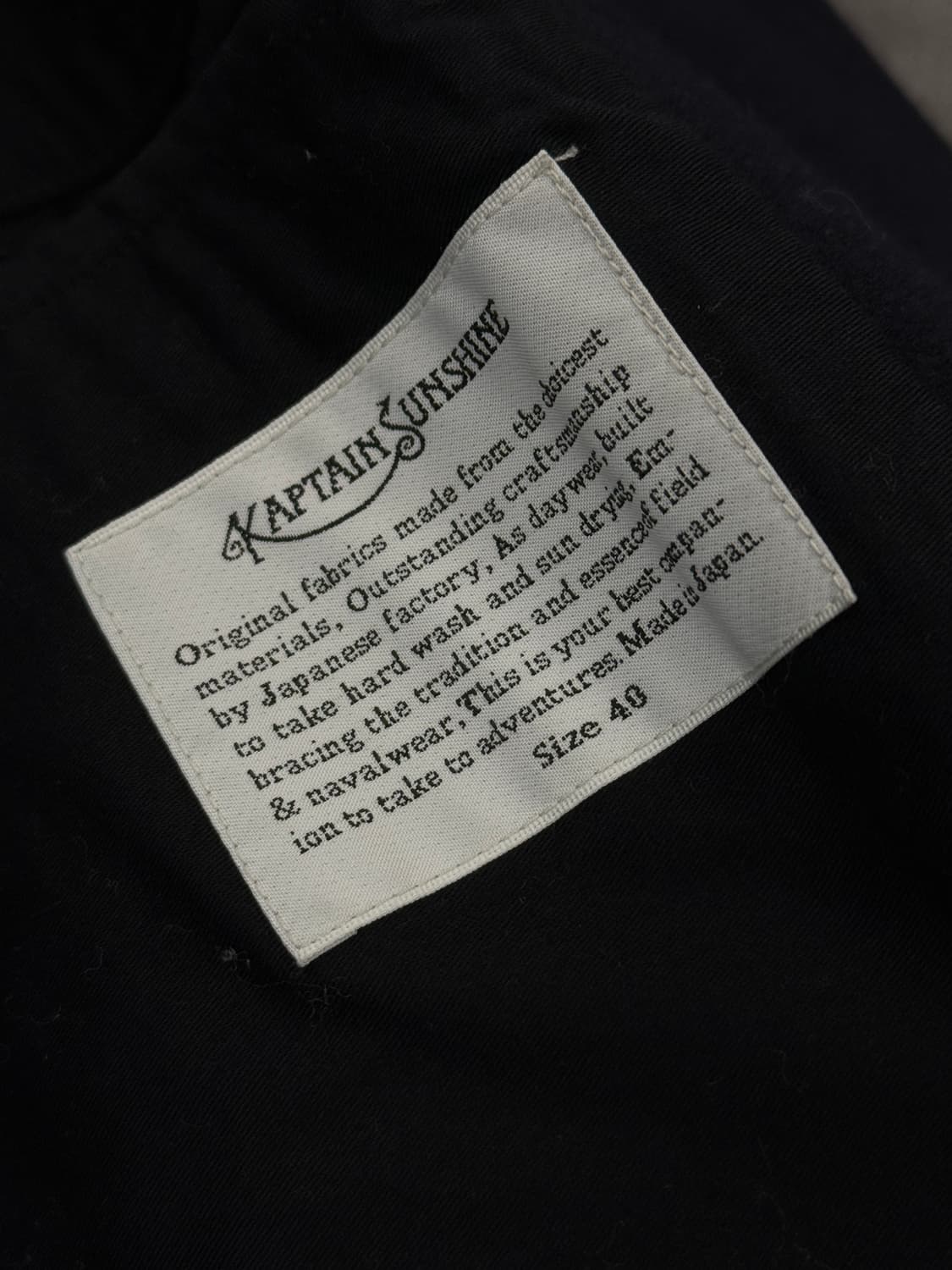 캡틴선샤인 트래블러 네이비 40 캡샤 Kaptain Sunshine 상품이미지6