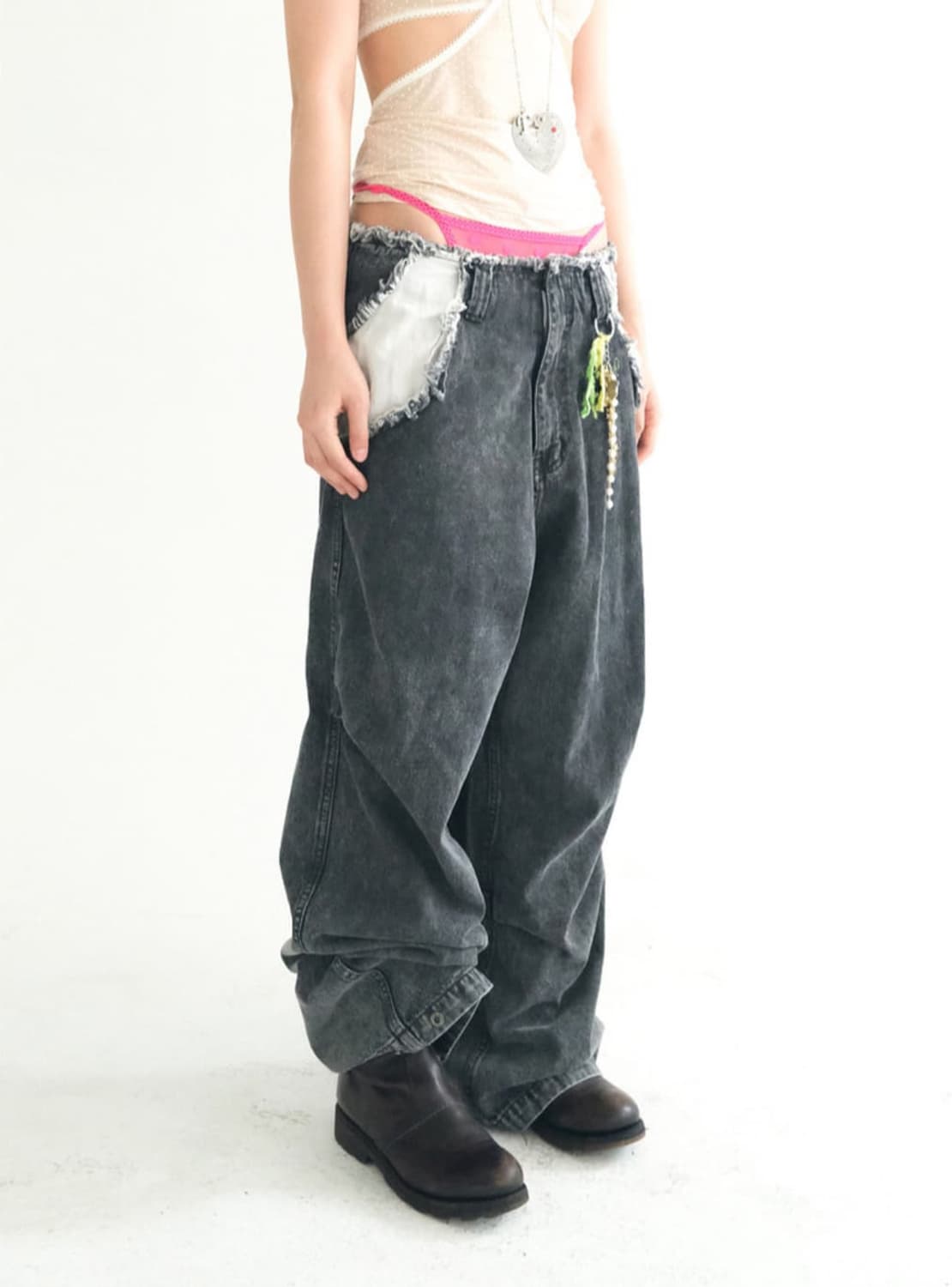 [fa.er.ie] cut-off denim maxi pants 상품이미지1