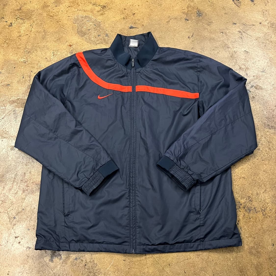 [정품/XL] 나이키 블랙 오렌지 바람막이 자켓 b15 상품이미지2