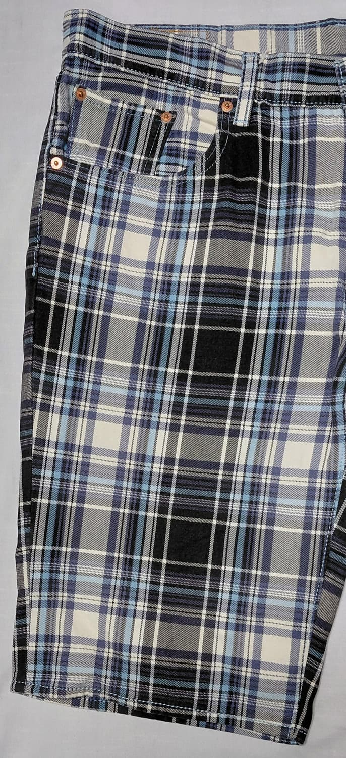 [W36] 리바이스 502 테이퍼드 체크 쇼츠 정품 상품이미지3