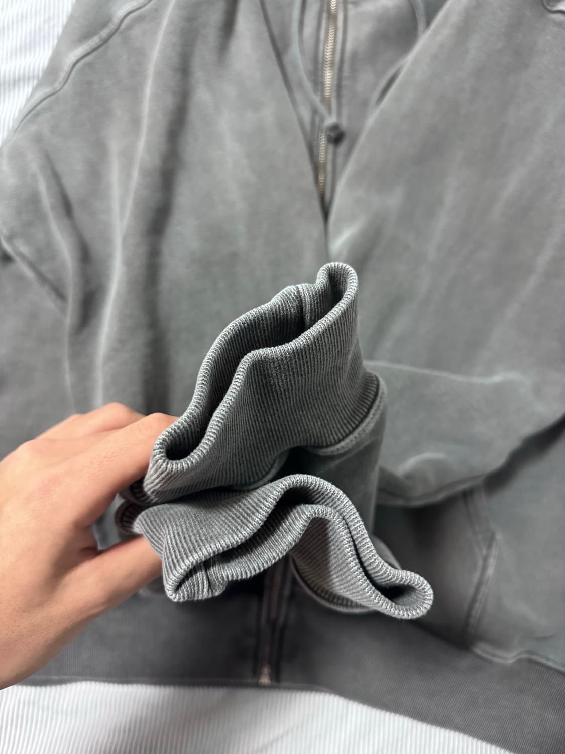 (새상품급) 스투시 8볼 피그먼트 다이드 집 후드 블랙 XL 상품이미지9