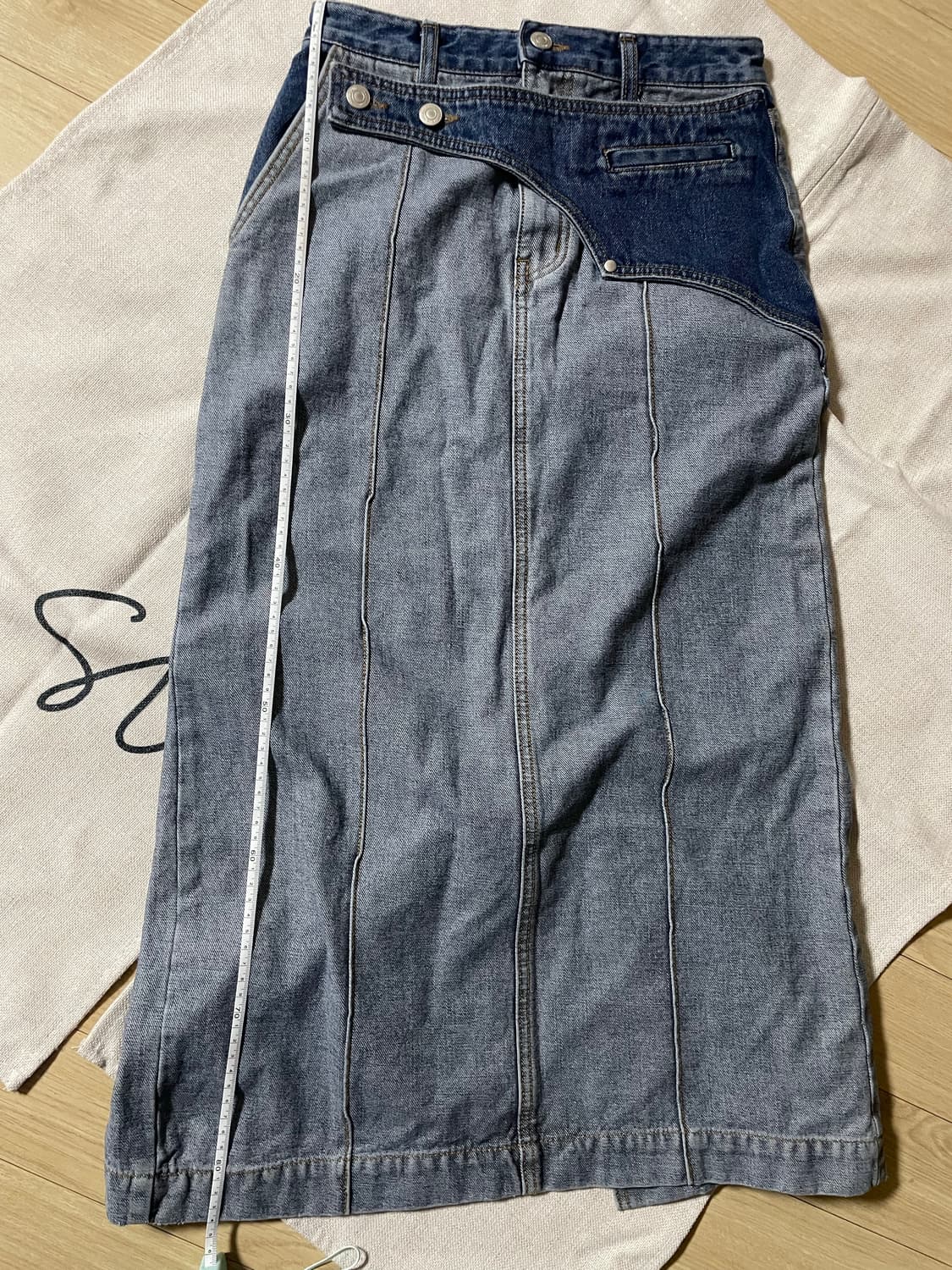 마뗑킴 청치마 s (25-26인치) 상품이미지5