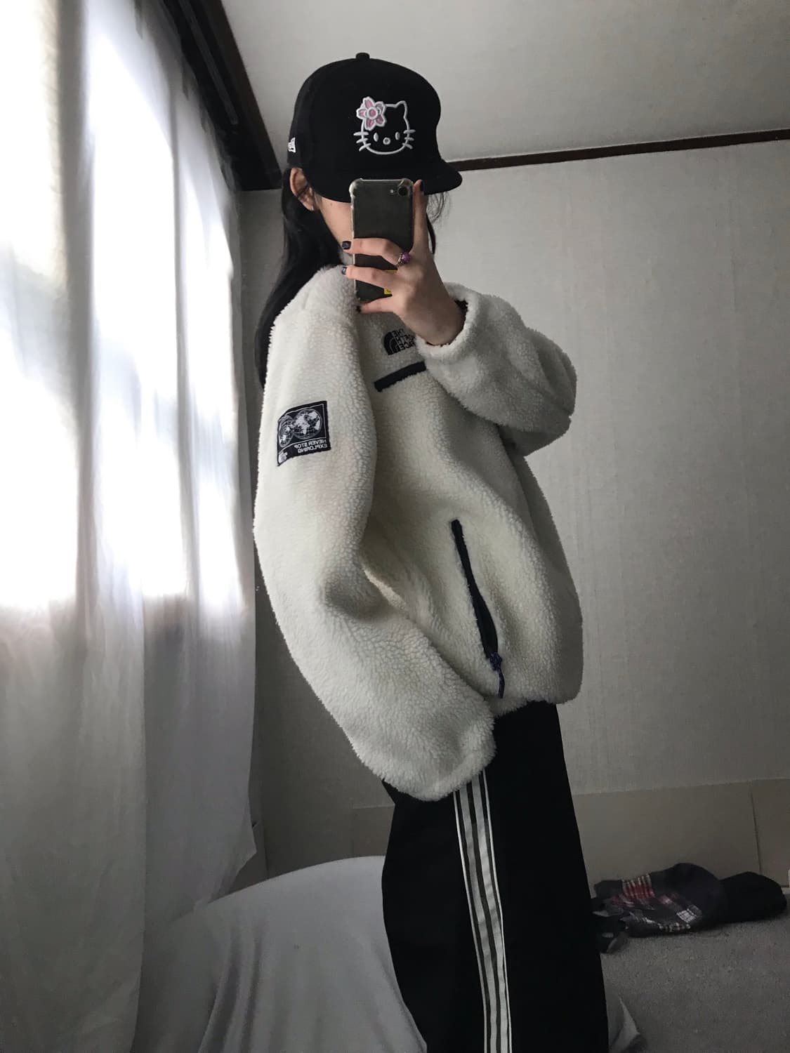 노페 아이보리 후리스 상품이미지3