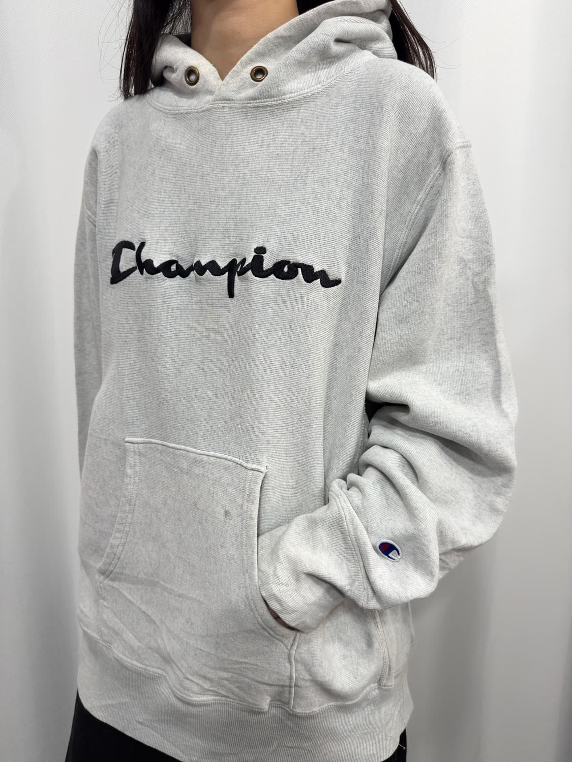 champion logo hoodie 상품이미지4
